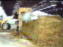 compost heaps built as long narrow piles